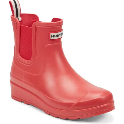 Hunter Tabitha Chelsea Waterproof Rain Boot In Pink