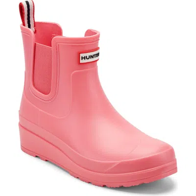 Hunter Tabitha Chelsea Waterproof Rain Boot In Pink