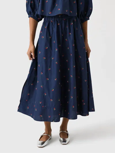 Hunter Tatum Skirt In Ditsy Rose In Multi