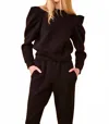 Hunter Teddy Sweatshirt In Onyx In Black