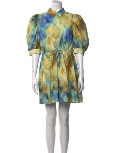 Pre-owned Hunter Tie-dye Print Mini Dress In Multi