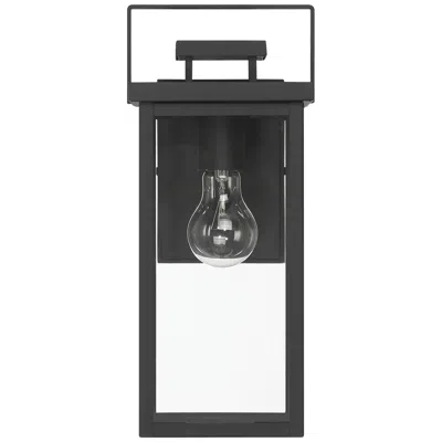 Hunter Timbergrove Matte Black Outdoor 1 Light Medium 14 Inch Wall Light
