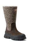 Hunter Tisha Lug Sole Waterproof Snow Boot In Gray
