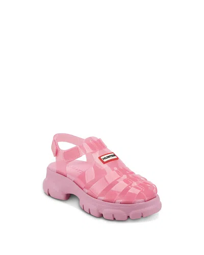 Hunter Unisex Belize Casual Closed Toe Strappy Sandals - Toddler, Little Kid, Big Kid In Pink
