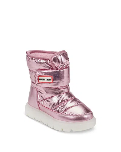 Hunter Unisex Comfy Waterproof Snow Boots - Toddler, Little Kid In Pink