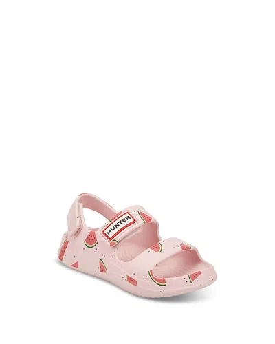 Hunter Unisex Dayan Square Toe Casual Flat Sandals - Toddler, Little Kid, Big Kid In Pink