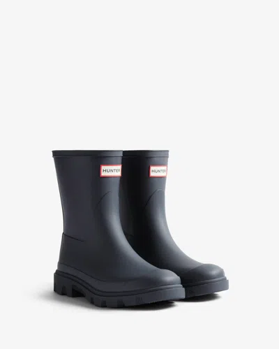 Hunter Unisex Downpour Short Boot In Blue