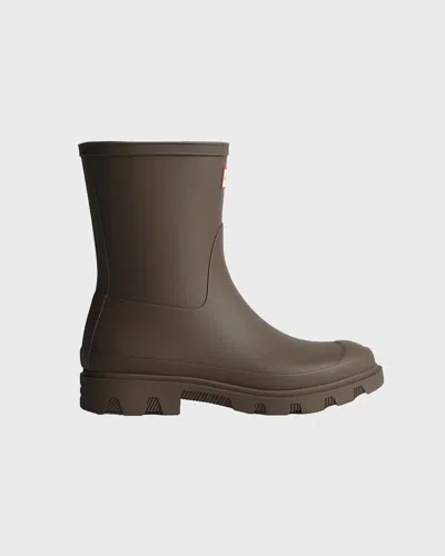 Hunter Unisex Downpour Short Boot Choco In Brown