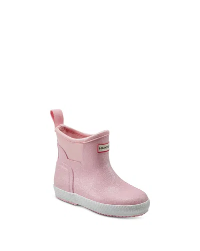 Hunter Unisex Finley Pull On Waterproof Boots - Toddler, Little Kid In Light Pink