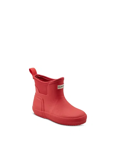 Hunter Unisex Finley Pull On Waterproof Boots - Toddler, Little Kid In Medium Red