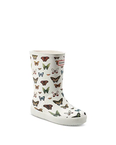 Hunter Unisex Kids First Classic Rain Boots - Toddler, Little Kid In Cream Multi/cream