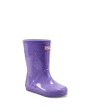 Hunter Unisex Original Kids First Classic Glitter Rain Boots - Toddler, Little Kid In Purple Burst