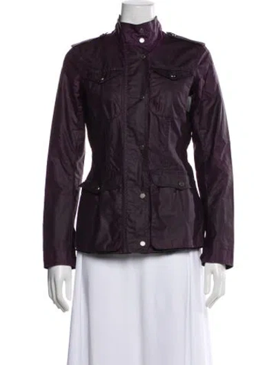 Pre-owned Hunter Utility Jacket In Purple