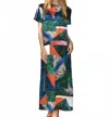 Hunter Valerie Dress In Mosaic In Green
