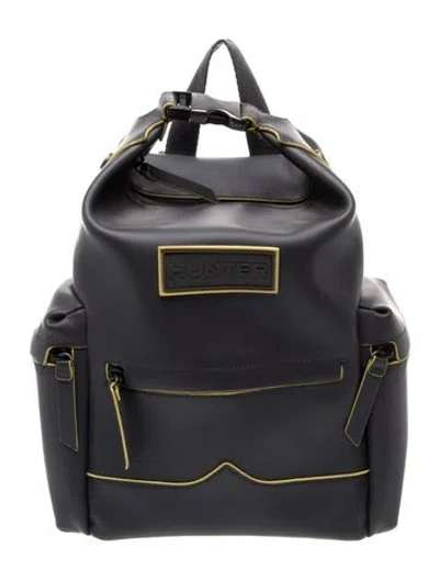 Pre-owned Hunter Vegan Leather Backpack In Blue