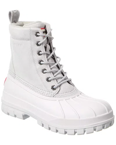 Hunter Men's Southall Waterproof Duck Boots From Finish Line In Light Gray