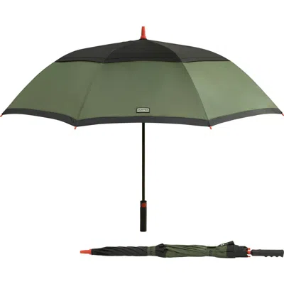 Hunter Vented Stick Umbrella In Green