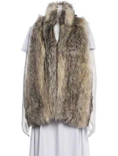 Pre-owned Hunter Vest In Neutrals