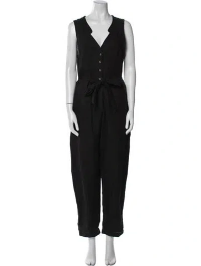 Pre-owned Hunter V-neck Jumpsuit In Blue