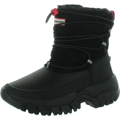 Hunter Wanderer Short Womens Faux Fur Cold Weather Winter & Snow Boots