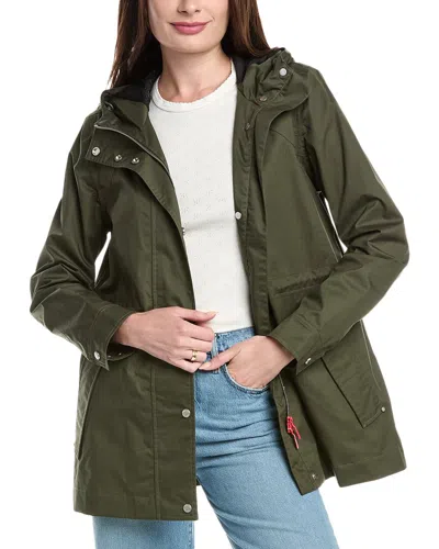 Hunter Water Repellent Rain Jacket In Green