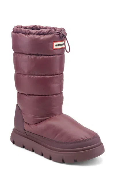 Hunter Water Resistant Insulated Boot In Purple
