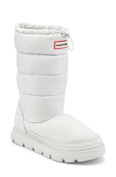 Hunter Water Resistant Insulated Boot In White 140