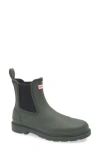 Hunter Waterproof Chelsea Boot In Dark Olive