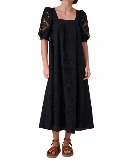 Hunter Waverly Midi Dress In Black
