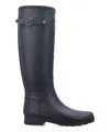 Hunter Wellington Refined Tall Rain Boots In Black