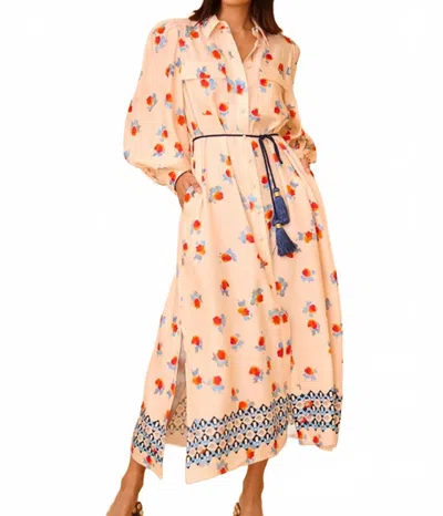 Hunter Wilder Dress In Watercolor Floral Border
