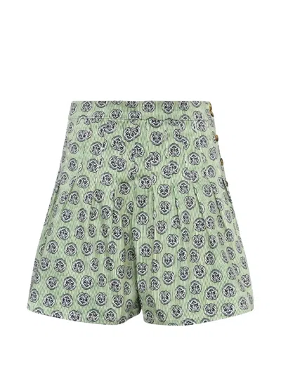 HUNTER WILLA PATTERNED BUTTON SHORTS