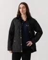 Hunter Witton Womens Quilted Jacket In Black