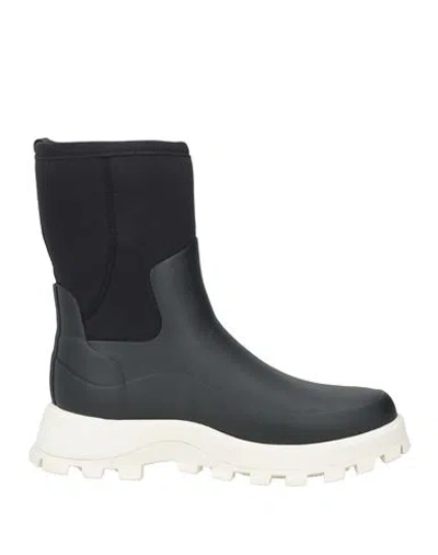 Hunter Woman Ankle Boots Black Size 6 Textile Fibers