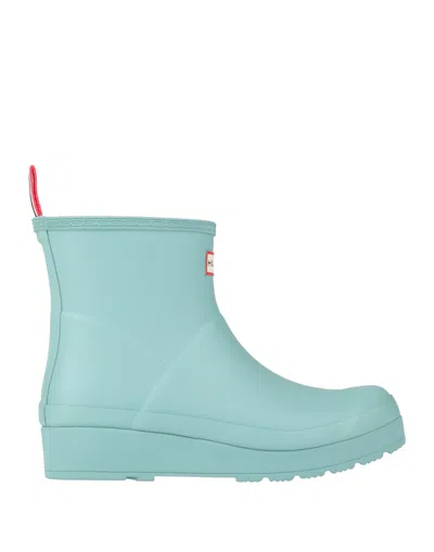 Hunter Ankle Boots In Blue