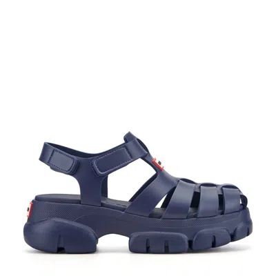 Hunter Women's Belah Closed Toe Casual Sandals 11 Dark Blue