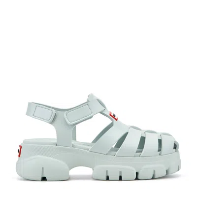 Hunter Women's Belah Closed Toe Casual Sandals 11 Light Blue