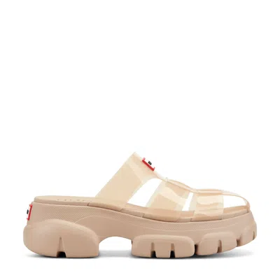 Hunter Women's Bonnie Casual Slip-on Sandals 10 Light Natural Translucent In Brown