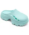 Hunter Women's Bryce Slip-on Closed Toe Casual Clog Sandals From Finish Line In Light Blue
