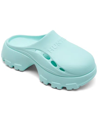 Hunter Women's Bryce Slip-on Closed Toe Casual Clog Sandals From Finish Line In Light Blue