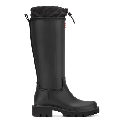 HUNTER Women's Carson Lug Sole Tall Boots 11 Black