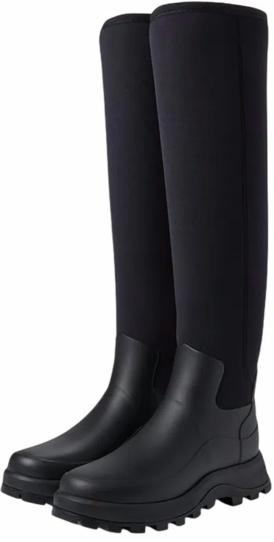 Hunter Women's City Explorer Tall Rain Boot In Black
