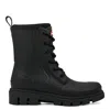 Hunter Women's Diana Waterproof Lace-up Rain Boots 11 Black