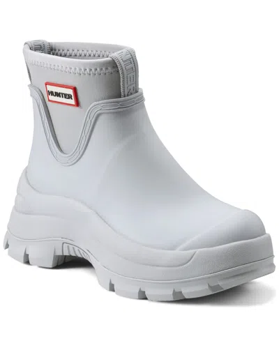 Hunter Women's Eloise Waterproof Casual Booties From Finish Line In Light Gray