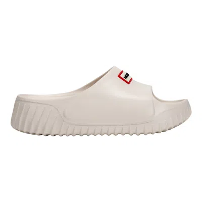 HUNTER Women's Faroe Casual Slip-on Flat Sandals 10 Ivory