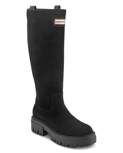 Hunter Women's Giania Suede Knee High Boots In Transparent
