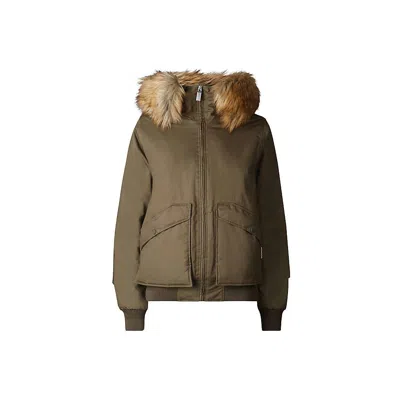 Hunter Women's Insulated Bomber Jacket - Large In Green