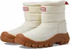 Hunter Women's Intrepid Short Snow Boot In White Willow/gum