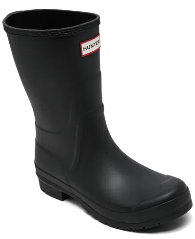 Hunter Women's Liberty Tall Waterproof Rain Boots From Finish Line In Black