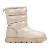 Hunter Women's Maribel Lug Sole Insulated Waterproof Snow Booties 6 Light Natural In Neutral